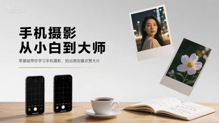 手机摄影从小白到大师，零基础带你学习手机摄影，拍出朋友圈点赞大片-知行阁轻创网-分享网络赚钱项目-全网首发副业项目实操平台-副业创业项目网