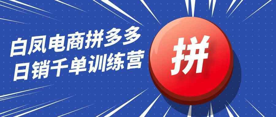白凤电商拼多多日销千单训练营-知行阁轻创网-分享网络赚钱项目-全网首发副业项目实操平台-副业创业项目网