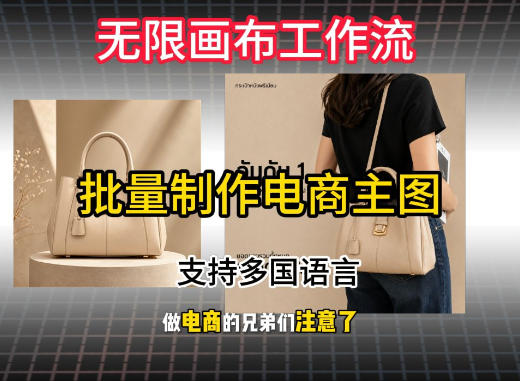 无限画布工作流搭建教程,一键电商主图批量制作,批量下载,支持多国语言-知行阁轻创网-分享网络赚钱项目-全网首发副业项目实操平台-副业创业项目网
