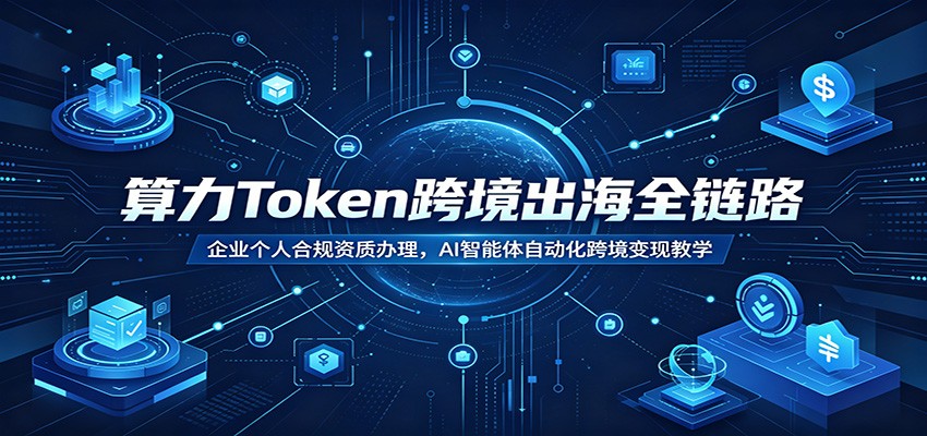 算力Token跨境出海全链路:企业个人合规资质办理,AI智能体自动化跨境变现教学-知行阁轻创网-分享网络赚钱项目-全网首发副业项目实操平台-副业创业项目网
