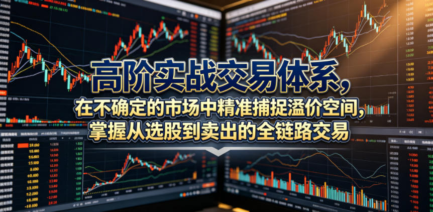 高阶实战交易体系，在不确定的市场中精准捕捉溢价空间，掌握从选股到卖出的全链路交易心法（更新6月）-知行阁轻创网-分享网络赚钱项目-全网首发副业项目实操平台-副业创业项目网