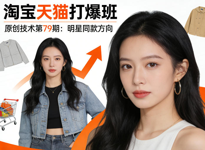 《淘宝天猫打爆班》原创技术第79期:明星同款方向 《淘宝天猫打爆班》原创技术第79期:明星同款方向