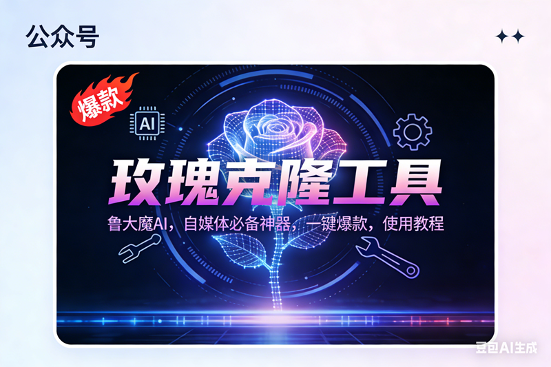 (16881期)玫瑰克隆神器,鲁大魔ai,自媒体必备,一键爆款工具,详细教程-知行阁轻创网-分享网络赚钱项目-全网首发副业项目实操平台-副业创业项目网