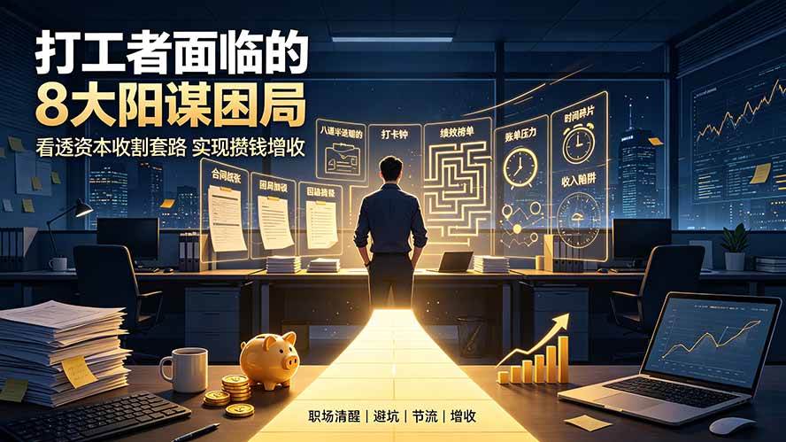 （19448期）付费文章：打工者面临的8大阳谋困局，看透资本收割套路实现攒钱增收-知行阁轻创网-分享网络赚钱项目-全网首发副业项目实操平台-副业创业项目网