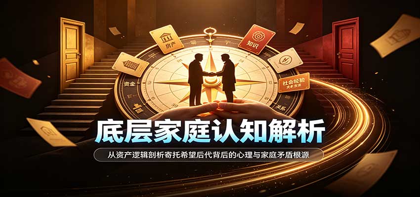 底层家庭认知解析:从资产逻辑剖析寄托希望后代背后的心理与家庭矛盾根源-知行阁轻创网-分享网络赚钱项目-全网首发副业项目实操平台-副业创业项目网