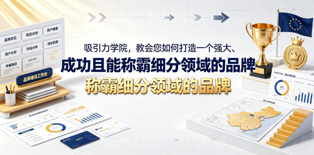 吸引力学院，教会您如何打造一个强大、成功且能称霸细分领域的品牌！【原创双语字幕】-知行阁轻创网-分享网络赚钱项目-全网首发副业项目实操平台-副业创业项目网