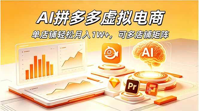 （18987期）AI拼多多虚拟电商，单店铺轻松月入1W+，可多店铺矩阵-知行阁轻创网-分享网络赚钱项目-全网首发副业项目实操平台-副业创业项目网