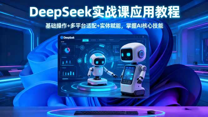 （16391期）DeepSeek实战课应用教程、基础操作+多平台适配+实体赋能，掌握AI核心技能-知行阁轻创网-分享网络赚钱项目-全网首发副业项目实操平台-副业创业项目网