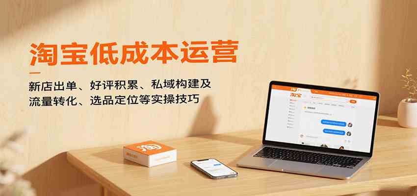 淘宝低成本运营，新店出单、好评积累、私域构建及流量转化、选品定位等实操技巧-知行阁轻创网-分享网络赚钱项目-全网首发副业项目实操平台-副业创业项目网