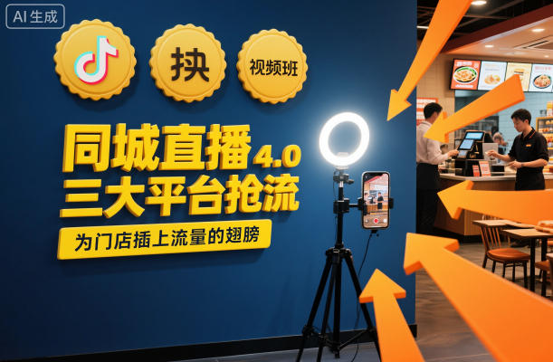 同城直播实操班4.0，三大平台抢流，为门店插上流量的翅膀-知行阁轻创网-分享网络赚钱项目-全网首发副业项目实操平台-副业创业项目网