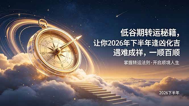 (19024期)付费文章:低谷期转运秘籍,让你2026年下半年逢凶化吉,遇难成祥,一顺百顺。-知行阁轻创网-分享网络赚钱项目-全网首发副业项目实操平台-副业创业项目网