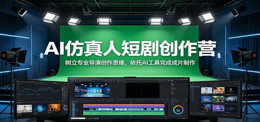AI仿真人短剧创作营：树立专业导演创作思维，依托AI工具完成成片制作-知行阁轻创网-分享网络赚钱项目-全网首发副业项目实操平台-副业创业项目网