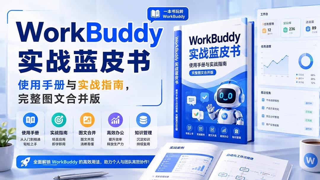 （20106期）WorkBuddy实战蓝皮书，使用手册与实战指南，完整图文合并版-知行阁轻创网-分享网络赚钱项目-全网首发副业项目实操平台-副业创业项目网