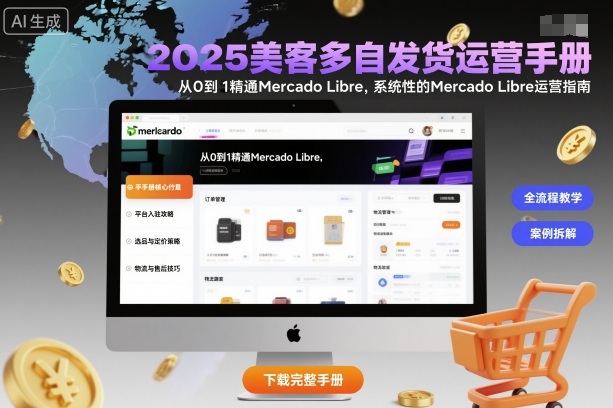 2025美客多自发货运营手册：从0到1精通Mercado Libre，系统性的Mercado Libre运营指南-知行阁轻创网-分享网络赚钱项目-全网首发副业项目实操平台-副业创业项目网