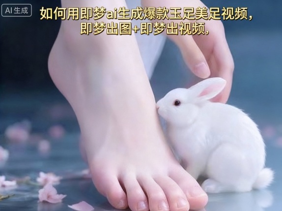 如何用即梦ai生成爆款玉足美足视频，即梦出图+即梦出视频，快速涨粉-知行阁轻创网-分享网络赚钱项目-全网首发副业项目实操平台-副业创业项目网