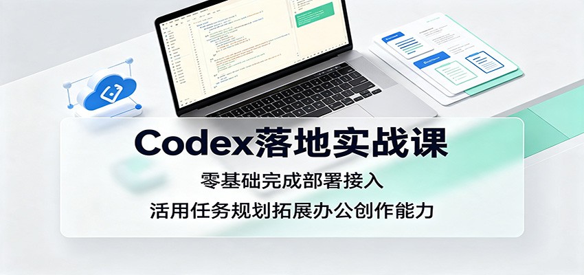 Codex落地实战课：零基础完成部署接入，活用任务规划拓展办公创作能力 - 知行阁轻创网-分享网络赚钱项目-全网首发副业项目实操平台-副业创业项目网-知行阁轻创网-分享网络赚钱项目-全网首发副业项目实操平台-副业创业项目网