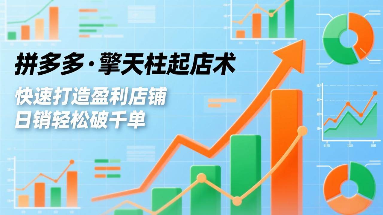 （17312期）拼多多·擎天柱起店术，爆流布局、利润起飞、不断流，快速打造盈利店铺，日销破千单（更新）-知行阁轻创网-分享网络赚钱项目-全网首发副业项目实操平台-副业创业项目网