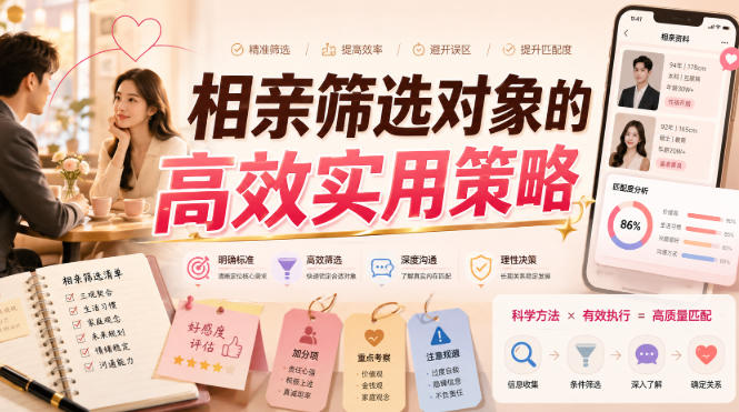 付费文章:相亲筛选对象的高效实用策略-知行阁轻创网-分享网络赚钱项目-全网首发副业项目实操平台-副业创业项目网