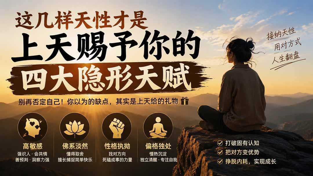 （19984期）付费文章：这几样天性才是上天赐予你的四大隐形天赋-知行阁轻创网-分享网络赚钱项目-全网首发副业项目实操平台-副业创业项目网