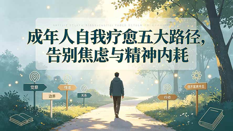 （19516期）付费文章：成年人自我疗愈五大路径，告别焦虑与精神内耗-知行阁轻创网-分享网络赚钱项目-全网首发副业项目实操平台-副业创业项目网