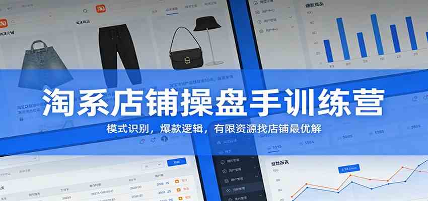 淘系店铺操盘手训练营：模式识别，爆款逻辑，有限资源找店铺最优解-知行阁轻创网-分享网络赚钱项目-全网首发副业项目实操平台-副业创业项目网