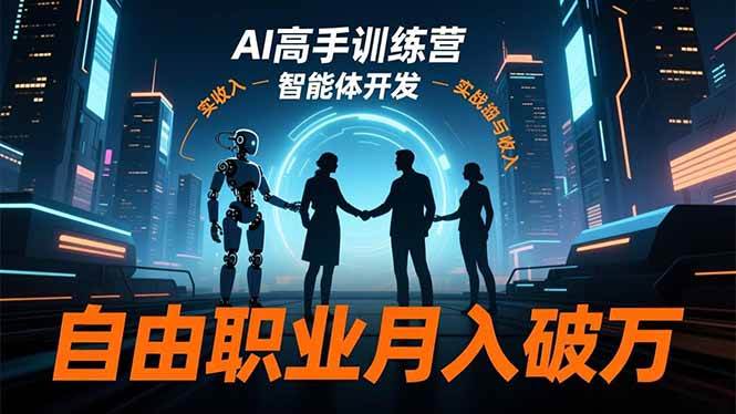 （16602期）AI高手训练营3.0，ChatGPT，Midjourney，智能体开发，自由职业月入破万-知行阁轻创网-分享网络赚钱项目-全网首发副业项目实操平台-副业创业项目网