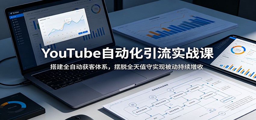 YouTube自动化引流实战课:搭建全自动获客体系,摆脱全天值守实现被动持续增收-知行阁轻创网-分享网络赚钱项目-全网首发副业项目实操平台-副业创业项目网