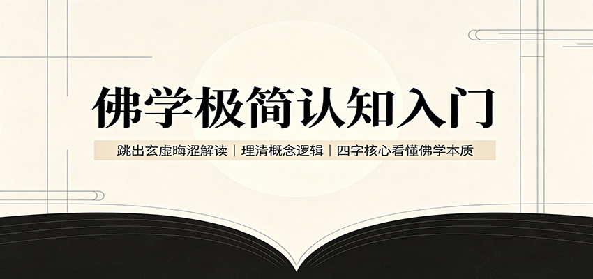 佛学极简认知入门：跳出玄虚晦涩解读，理清概念逻辑，四字核心看懂佛学本质-知行阁轻创网-分享网络赚钱项目-全网首发副业项目实操平台-副业创业项目网