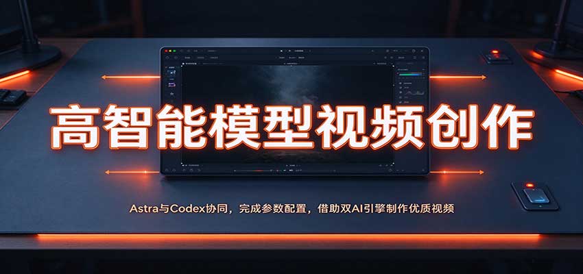 高智能模型视频创作：Astra与Codex协同，完成参数配置，借助双AI引擎制作优质视频-知行阁轻创网-分享网络赚钱项目-全网首发副业项目实操平台-副业创业项目网