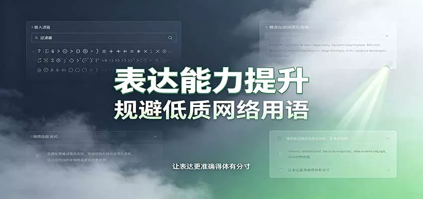 表达能力提升：语言塑造思想逻辑，规避低质网络用语，强化心智感知-知行阁轻创网-分享网络赚钱项目-全网首发副业项目实操平台-副业创业项目网