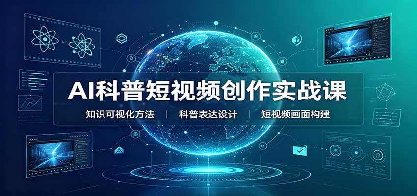 AI科普短视频创作实战课：配套要点文档，文案与视频提示词模板教学-知行阁轻创网-分享网络赚钱项目-全网首发副业项目实操平台-副业创业项目网