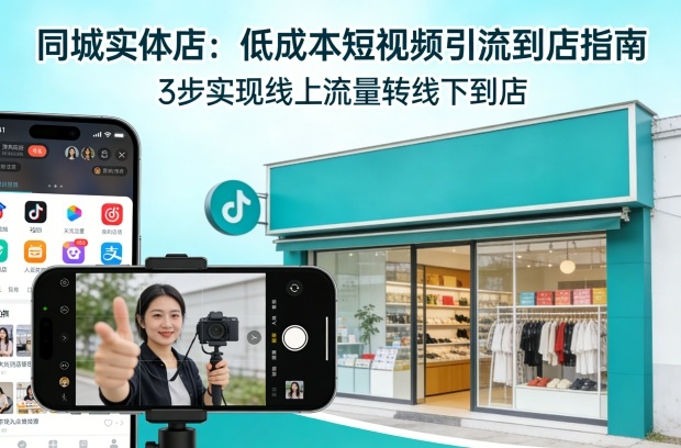 同城实体店，如何低成本把客户从短视频带到线下门店-知行阁轻创网-分享网络赚钱项目-全网首发副业项目实操平台-副业创业项目网