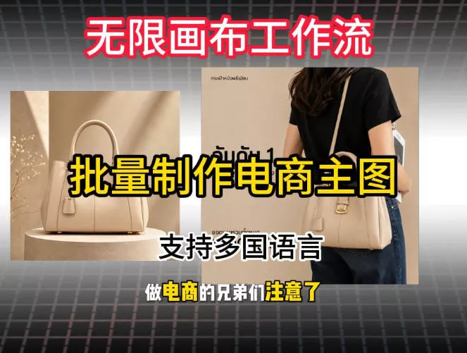 批量复刻电商爆款主图工作流搭建教学，批量下载，支持多国语言，不管是国内电商还是跨境店群都能用-知行阁轻创网-分享网络赚钱项目-全网首发副业项目实操平台-副业创业项目网