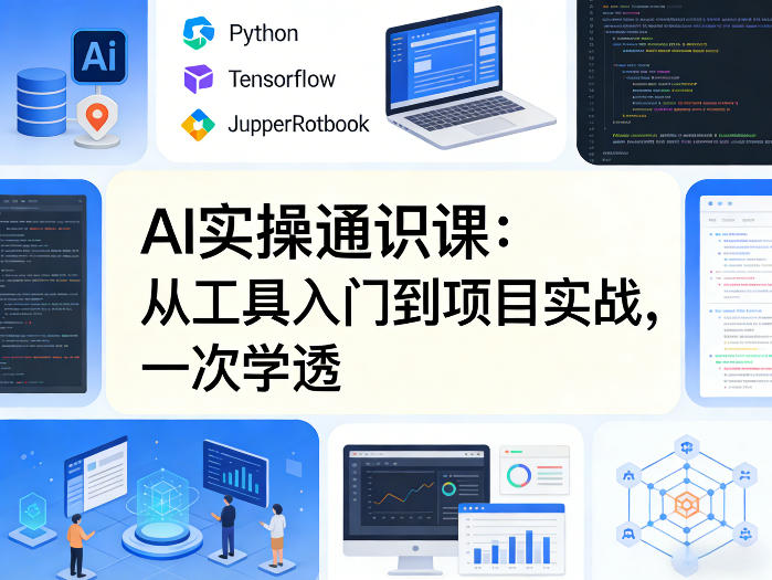 AI实操通识课，从工具入门到项目实战，一次学透-知行阁轻创网-分享网络赚钱项目-全网首发副业项目实操平台-副业创业项目网