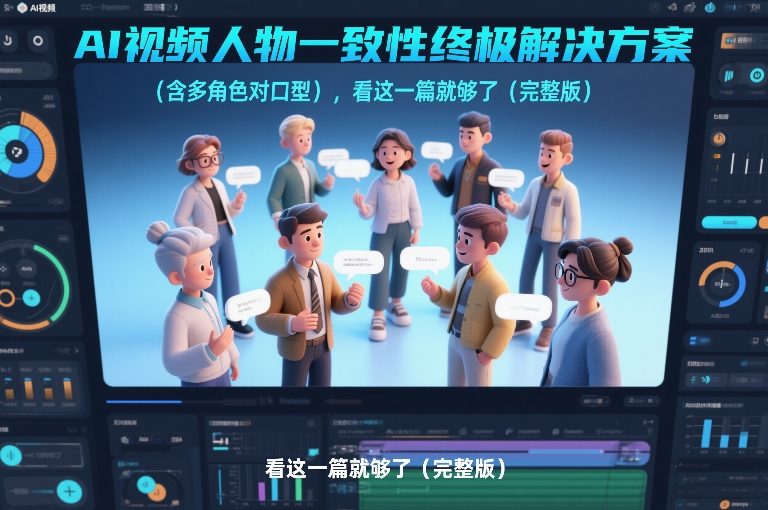 AI视频人物一致性终极解决方案（含多角色对口型），看这一篇就够了（完整版）-知行阁轻创网-分享网络赚钱项目-全网首发副业项目实操平台-副业创业项目网