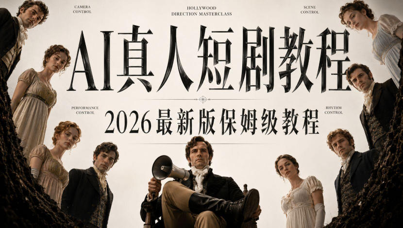 AI真人短剧制作全流程，AI视频大佬专为零基础研制的AI短剧教程，保姆级教程，新手一学就会！-知行阁轻创网-分享网络赚钱项目-全网首发副业项目实操平台-副业创业项目网