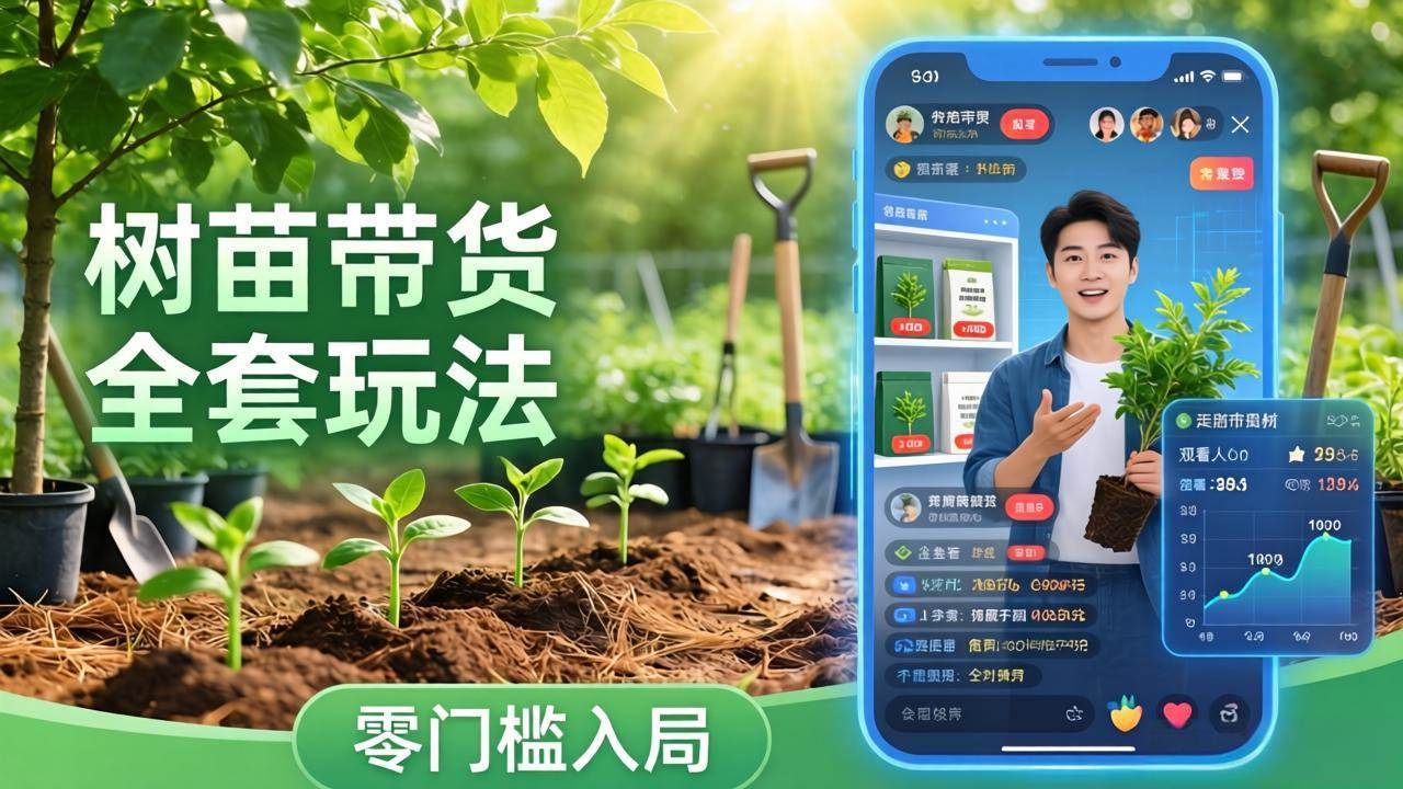 （17729期）视频号AI树苗带货全套玩法：零门槛入局，掌握豆包、千问等AI工具制作树苗视频的全套流程-知行阁轻创网-分享网络赚钱项目-全网首发副业项目实操平台-副业创业项目网