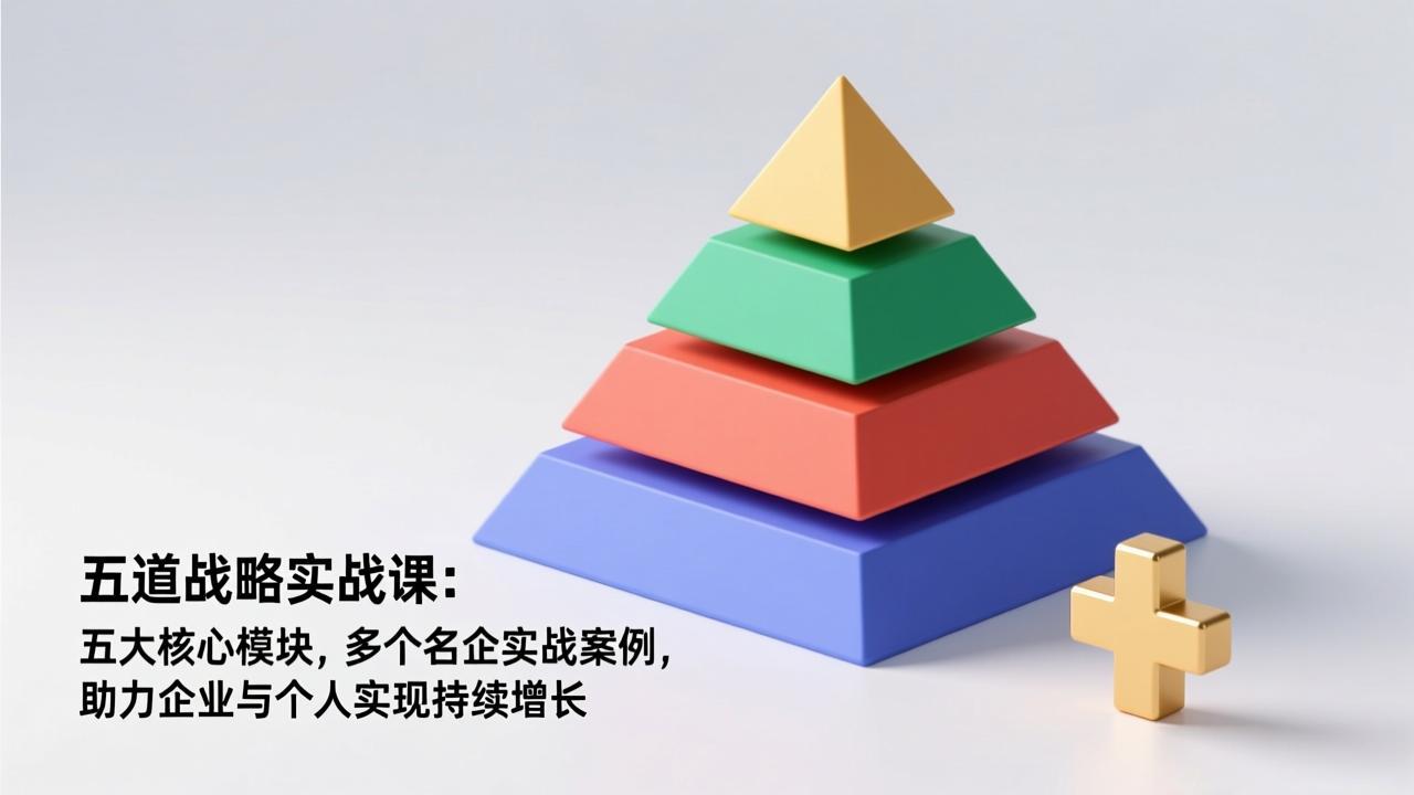 五道战略实战课：五大核心模块，多个名企实战案例，助力企业与个人实现持续增长-知行阁轻创网-分享网络赚钱项目-全网首发副业项目实操平台-副业创业项目网