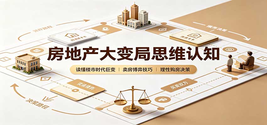 房地产大变局思维认知：读懂楼市时代巨变，卖房博弈技巧，理性购房决策-知行阁轻创网-分享网络赚钱项目-全网首发副业项目实操平台-副业创业项目网
