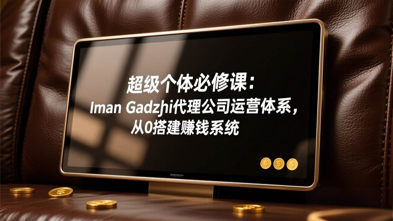 （17525期）超级个体必修课：Iman Gadzhi代理公司运营体系，从0搭建赚钱系统-知行阁轻创网-分享网络赚钱项目-全网首发副业项目实操平台-副业创业项目网