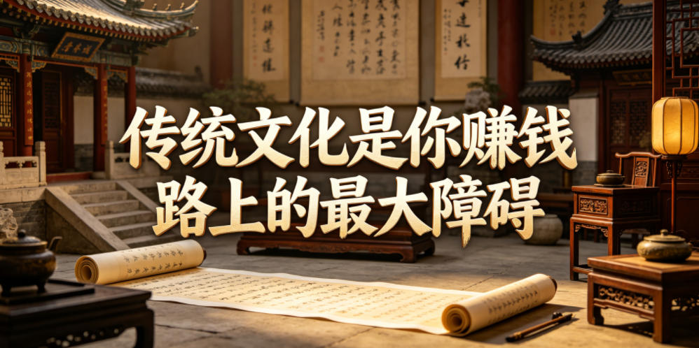 付费文章：传统文化是你賺钱路上的最大障碍-知行阁轻创网-分享网络赚钱项目-全网首发副业项目实操平台-副业创业项目网