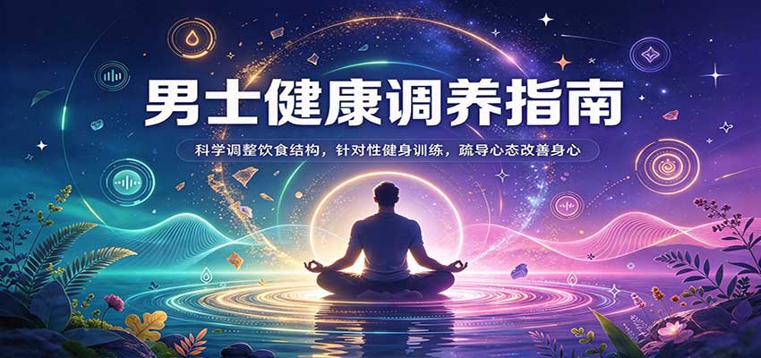 男士健康调养指南：科学调整饮食结构，针对性健身训练，疏导心态改善身心-知行阁轻创网-分享网络赚钱项目-全网首发副业项目实操平台-副业创业项目网