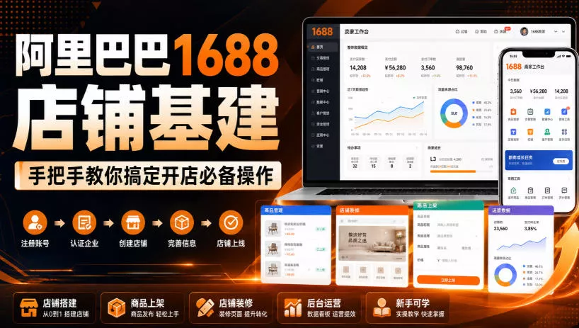 阿里巴巴1688店铺基建,手把手教你搞定开店必备操作(更新8月) 阿里巴巴1688店铺基建,手把手教你搞定开店必备操作(更新8月)