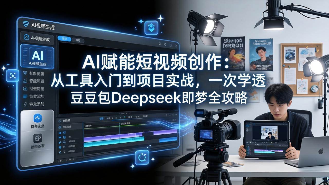 （17762期）AI赋能短视频创作：从工具入门到项目实战，一次学透豆包Deepseek即梦全攻略-知行阁轻创网-分享网络赚钱项目-全网首发副业项目实操平台-副业创业项目网