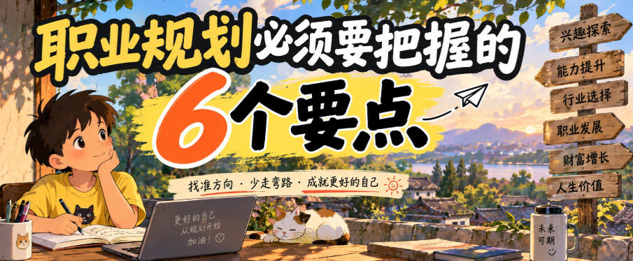 付费文章：职业规划必须要把握的6个要点-知行阁轻创网-分享网络赚钱项目-全网首发副业项目实操平台-副业创业项目网
