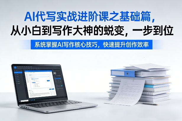 AI代写实战进阶课之基础篇，从小白到写作大神的蜕变，一步到位【揭秘】-知行阁轻创网-分享网络赚钱项目-全网首发副业项目实操平台-副业创业项目网