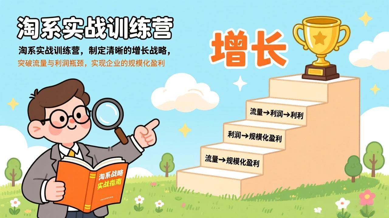 （17325期）淘系实战训练营(更新)，制定清晰的增长战略，突破流量与利润瓶颈，实现企业的规模化盈利-知行阁轻创网-分享网络赚钱项目-全网首发副业项目实操平台-副业创业项目网