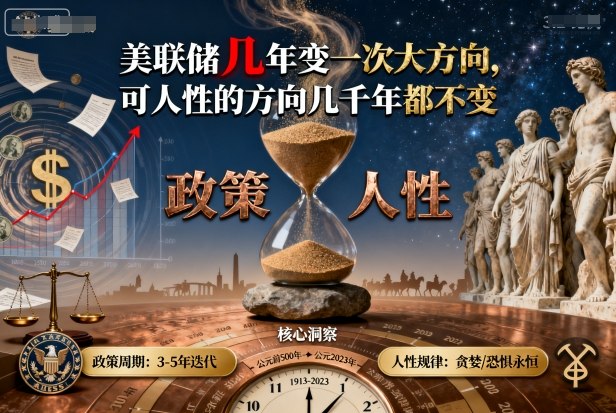 付费文章：美联储几年变一次大方向，可人性的方向几千年都不变-知行阁轻创网-分享网络赚钱项目-全网首发副业项目实操平台-副业创业项目网