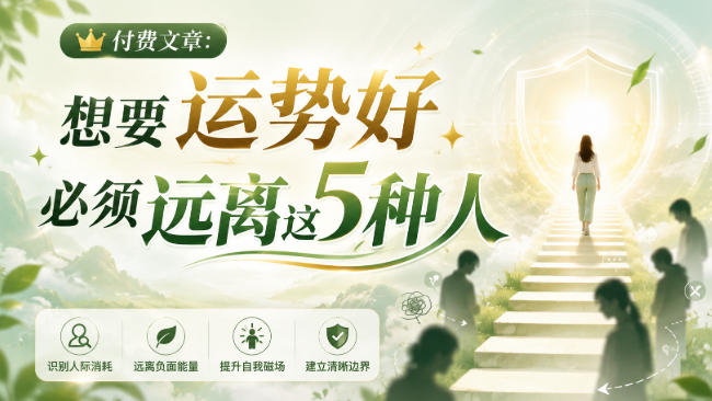付费文章：想要运势好，必须远离这5种人-知行阁轻创网-分享网络赚钱项目-全网首发副业项目实操平台-副业创业项目网