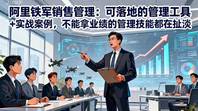 （16436期）阿里铁军销售管理：可落地的管理工具+实战案例，不能拿业绩的管理都在扯淡-知行阁轻创网-分享网络赚钱项目-全网首发副业项目实操平台-副业创业项目网